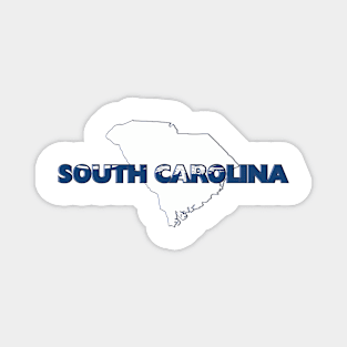 South Carolina Colored State Letters Magnet
