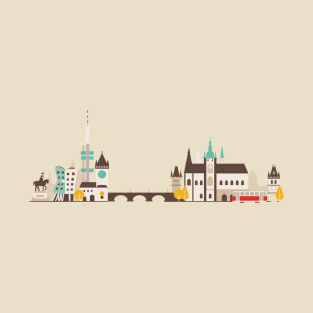 Prague skyline T-Shirt