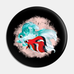 Goldfish Artwork Pin