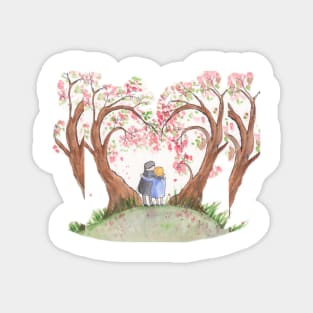 Love Heart Tree Magnet