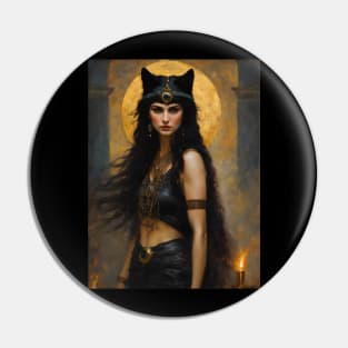 Bastet ~ Egyptian Cat Goddess Pin