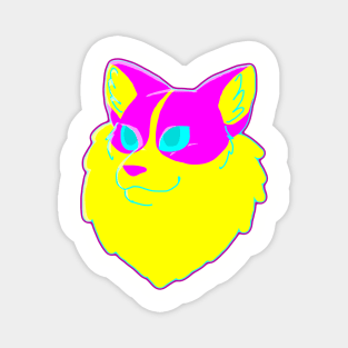 Pansexual Pride Cat Magnet