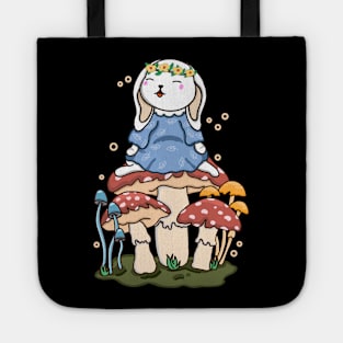 Bunny and Mushroom Tote