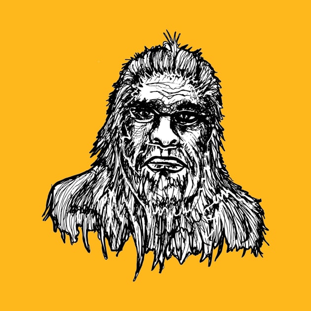 It's Bigfoot! by inkeater