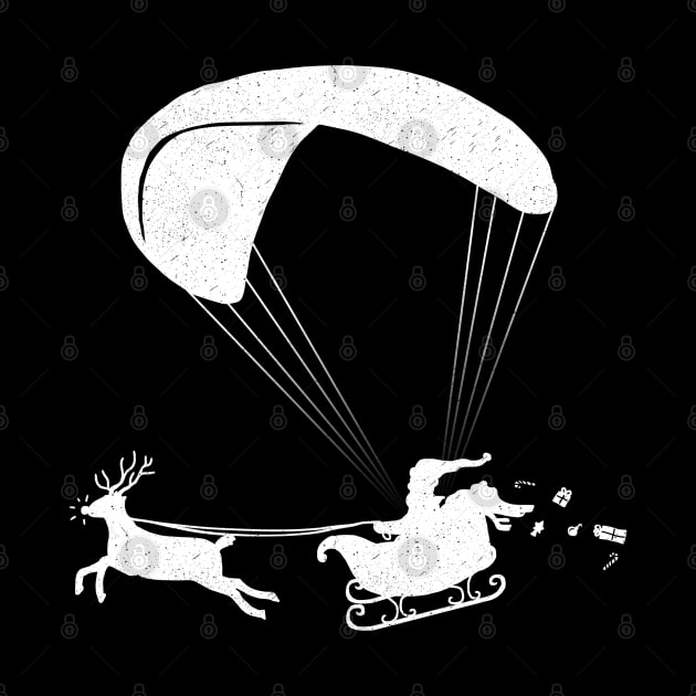 Happy Holidays - Paragliding Santa- Textless by TheWanderingFools
