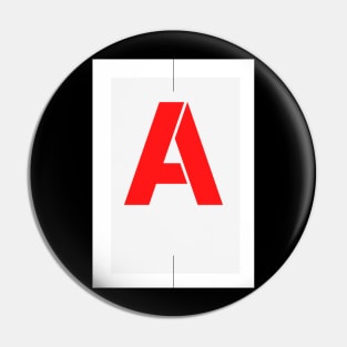 Letter A alphabet Pin