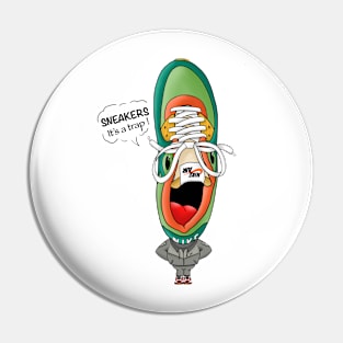 Sneakerhead White Pin