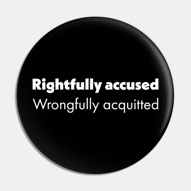 Rightfully accused Trump impeachment Pin by CoolSheep