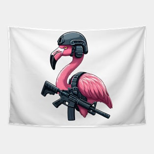 Tactical Flamingo Tapestry