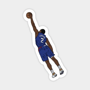 Kawhi Leonard Leaning Dunk Magnet