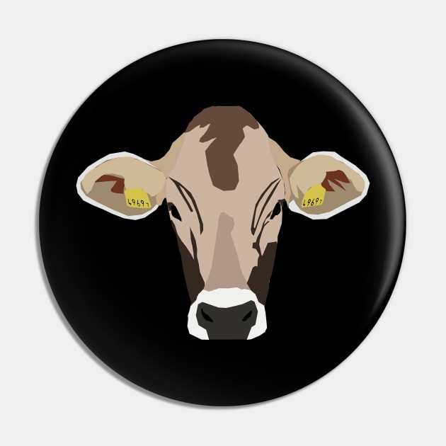The Alpine Cow Vector Pin by SPAZE