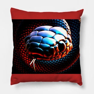 Awesome Snake Art Pillow