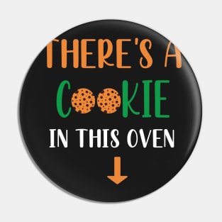 Theres A Cookie in This Oven - Cookie Pregnancy Announcement - Matching Ugly Christmas Pregnancy Announcement Pin