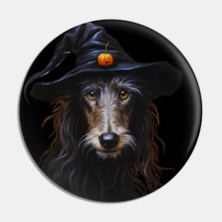 Scottish Deerhound Halloween Pin