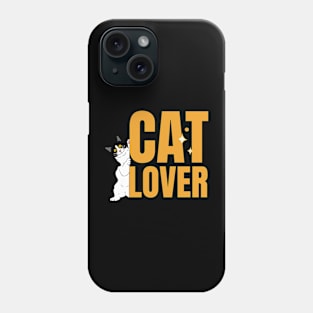 Cat Lover Typographic Phone Case