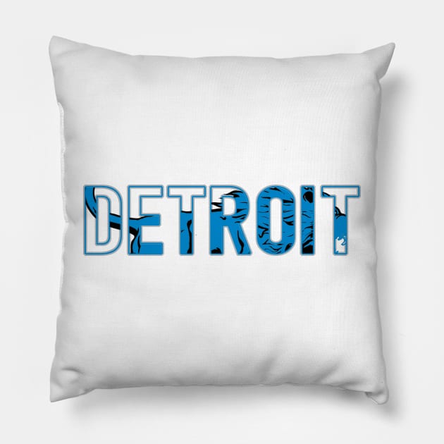 Detroit Lions Pillow by CovpaTees