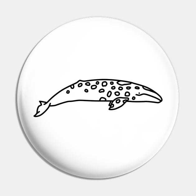 Gray Whale Pin by Radradrad