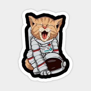 Cat astronaut Magnet