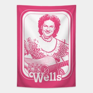 Kitty Wells / Retro Style Country Artist Fan Design Tapestry