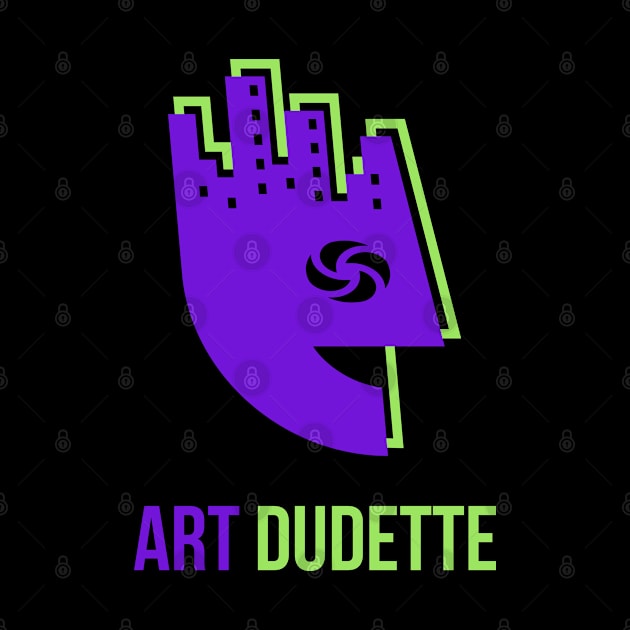 Art Dudette In Purple And Lime by yourartdude