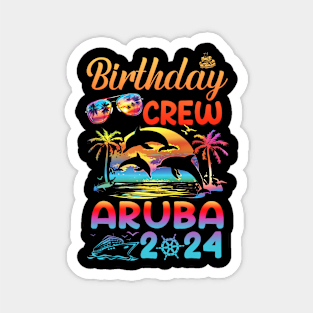 Aruba Birthday Trip Vacation 2024 Matching Group Magnet