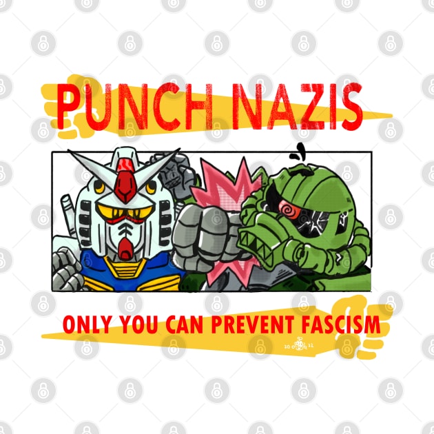 PUNCH NAZIS (Gundam ver) by Okay o_Random_Shop