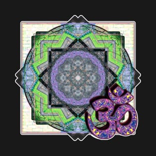 Purple Om Mandala T-Shirt