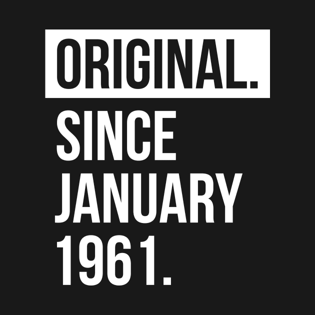 1961 January 58 years old birthday by hoopoe