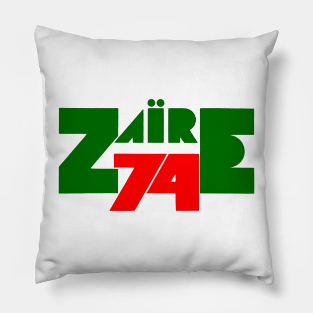 zaire green and red Pillow by peabo_mr