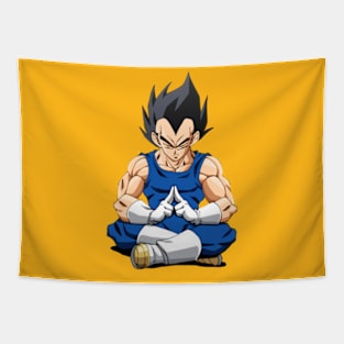 Vegeta Meditation Inner peace fan art Tapestry