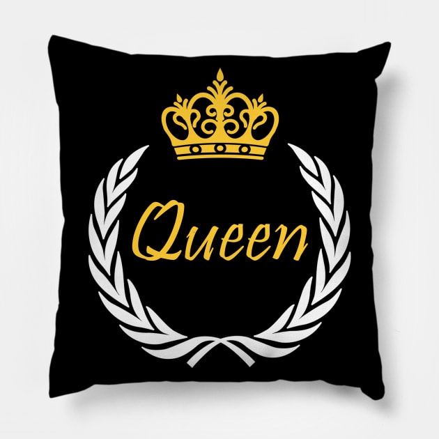 Queen crown Pillow by Tshirt114