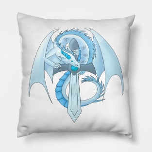 Sapphire Sword Dragon Pillow