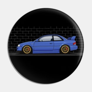 Impreza WRX STI Rally Tuning Car Pin