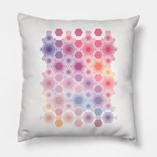 Hexagons multicolor Pillow