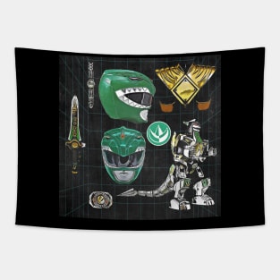 Green Power Weapons Tapestry