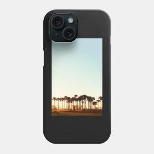 Palm Trees at Sunrise in Rural Burma Phone Case