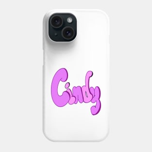 Top 10 best personalised gifts 2024 purple personalized  custom first name Cindy Phone Case