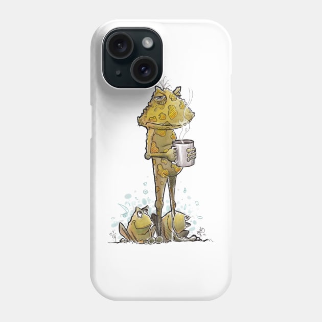 Tired Frog Phone Case by Jason's Doodles