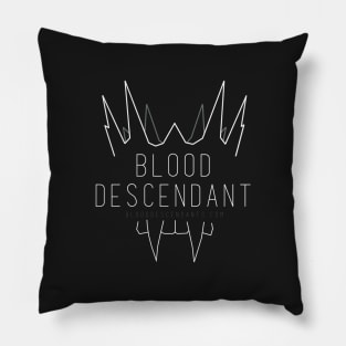 Blood Descendant Crown & Fangs Pillow