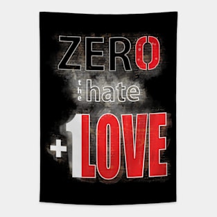 Zero Hate +1 Love Myst Tapestry