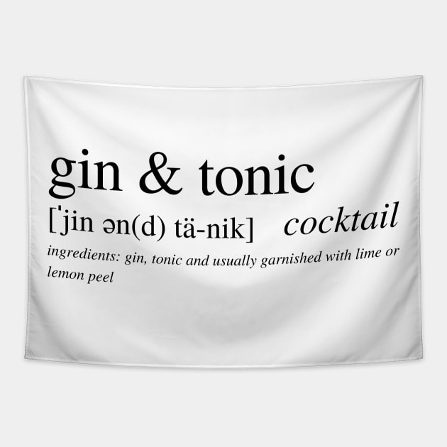 The Gin and Tonic Cocktail Tapestry by LushLife