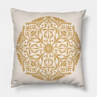 Geometric Floral Pillow