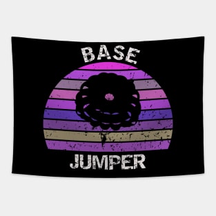 Base Jumper - retro sunset design Tapestry