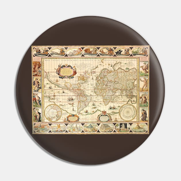 Antique Old World Map by Willem Blaeu, c. 1630 Pin by MasterpieceCafe