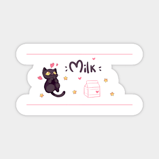 Cats love milk Magnet