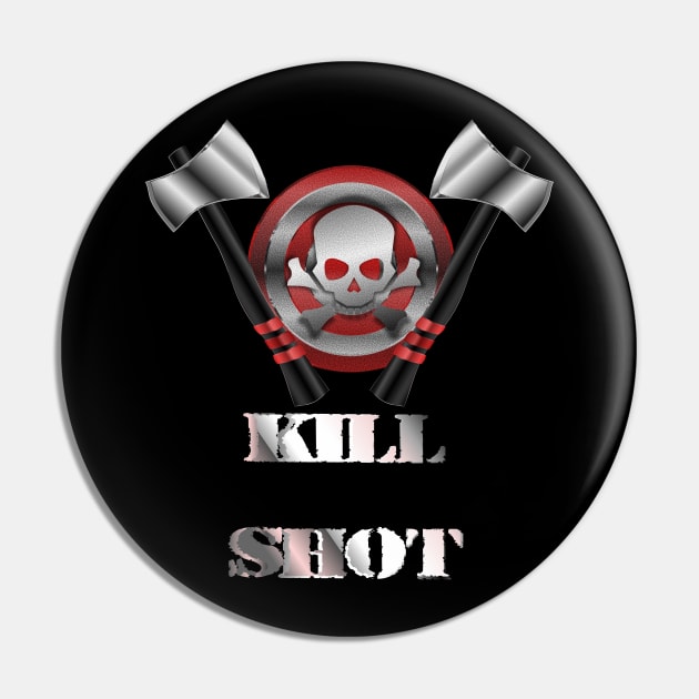 Jolly Target Kill Shot Double Throwing Axes Pin by geodesyn