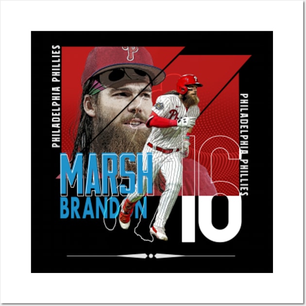 Rinkha Brandon Marsh Baseball Paper Poster Phillies 4 Kids T-Shirt