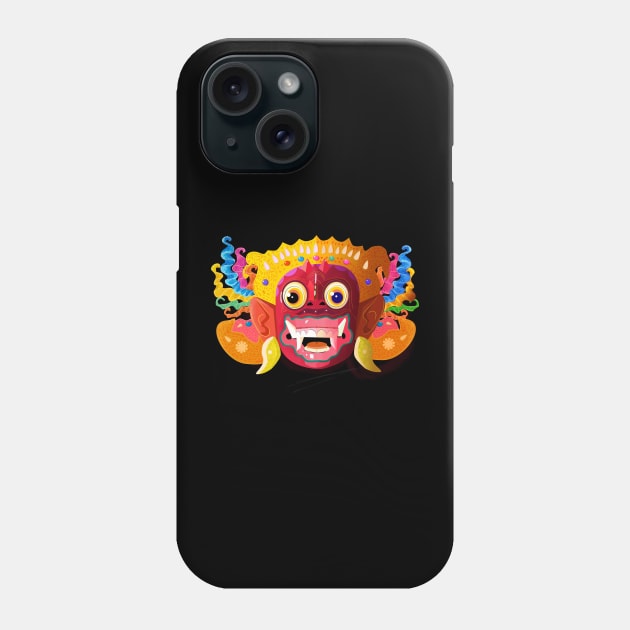 Balinese traditional mask art Phone Case by one 35 lab