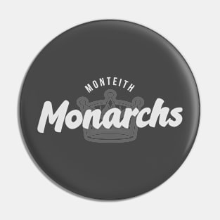 Vintage Style Greyscale Monarchs Pin