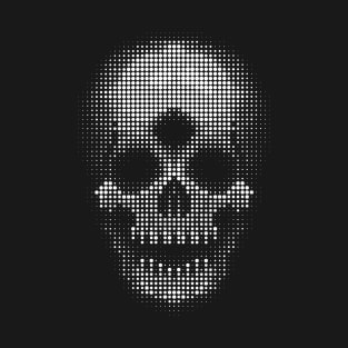 White Skull - HALFTONE DOT T-Shirt